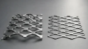Expanded Metal Raised vs Flattened visual guide