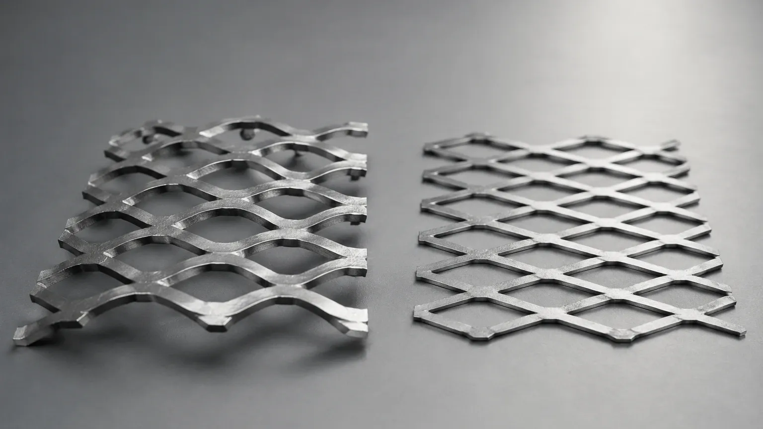 Expanded Metal Raised vs Flattened Expanded Metal Raised vs Flattened visual guide