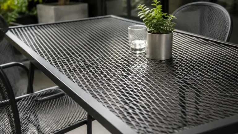 Expanded Metal Table Top visual guide