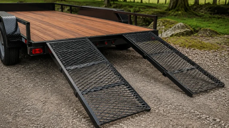 Expanded Metal Trailer Ramp visual guide