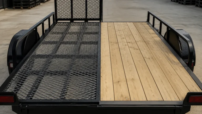 Expanded Metal vs Wood Trailer visual guide