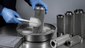 Filter Cartridge Cleaner visual guide