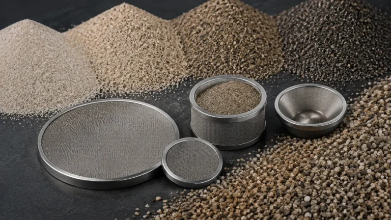 Filter Pack Sand Sizes visual guide