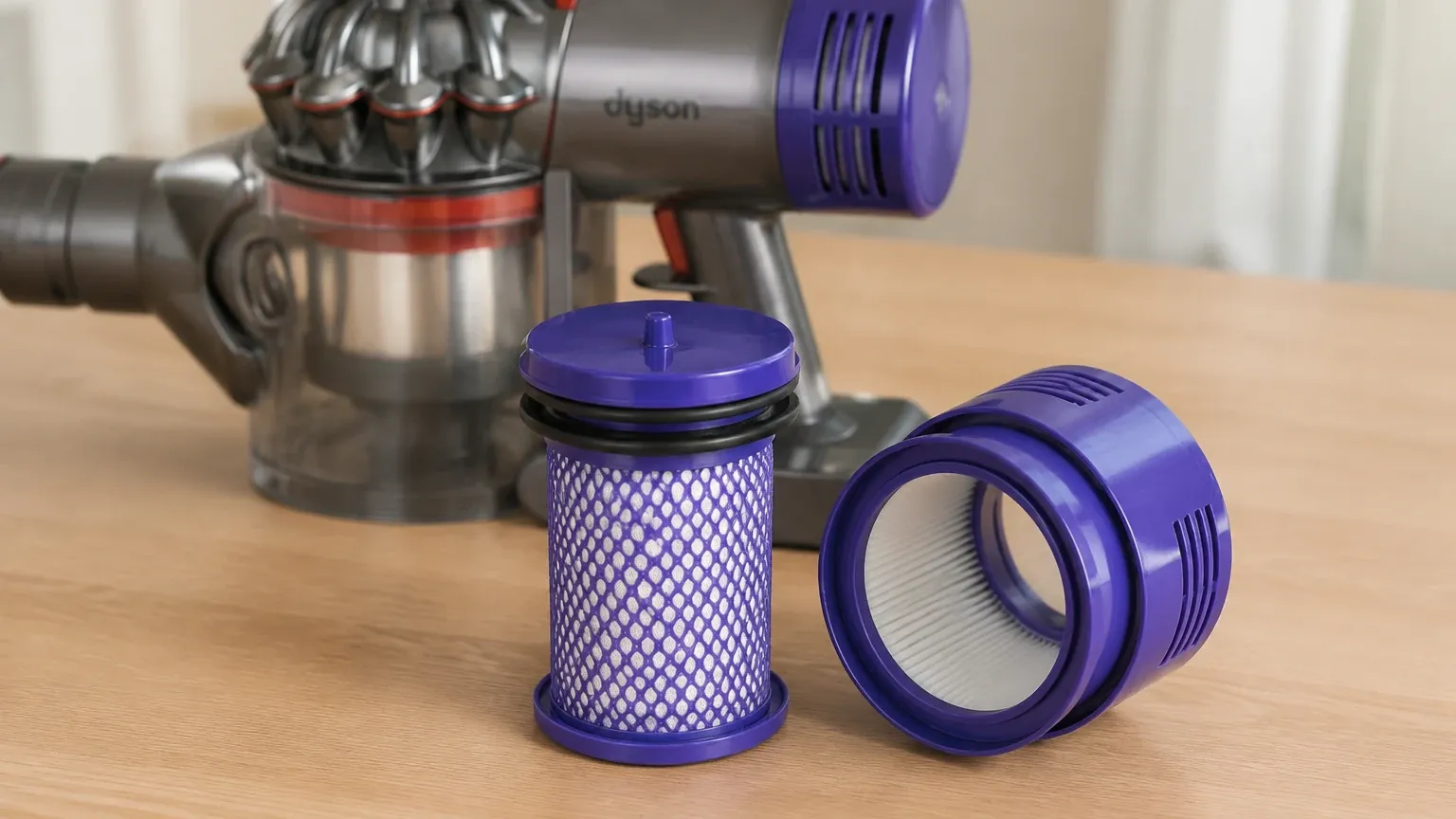 Filter Replacement Dyson V7 visual guide