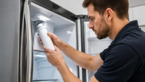 Filter Replacement on Whirlpool Refrigerator visual guide
