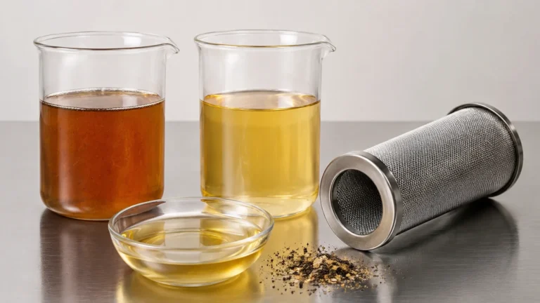 Filtered Oil visual guide