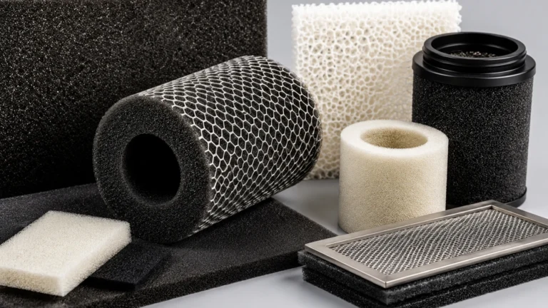 Foam Air Filter Material visual guide