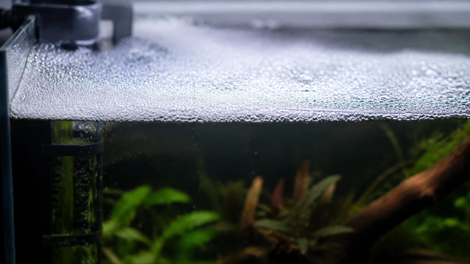 Foam on Top of Aquarium visual guide
