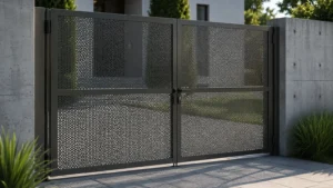 Gate with Perforated Metal visual guide