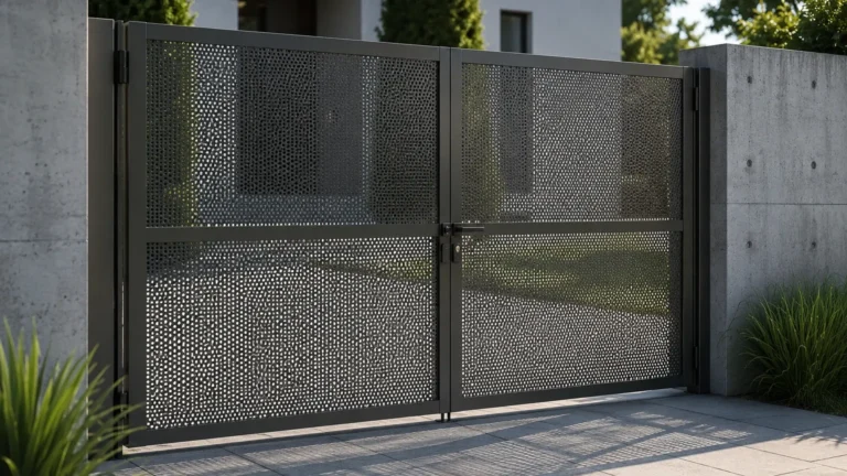 Gate with Perforated Metal visual guide