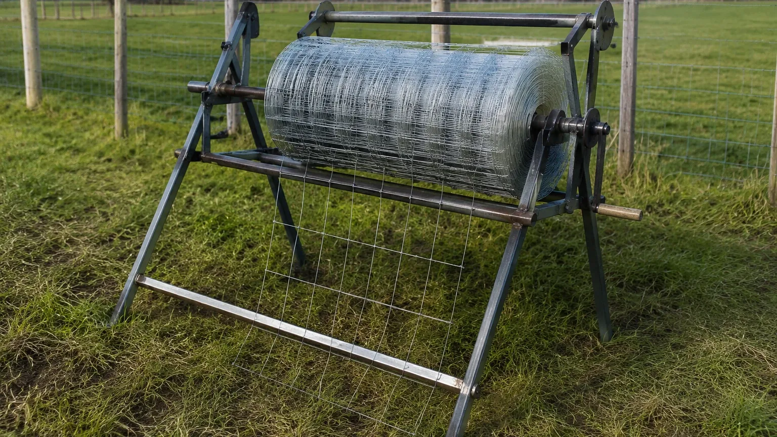 Homemade Woven Wire Fence Unroller Homemade Woven Wire Fence Unroller visual guide