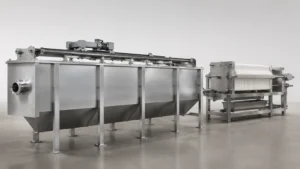 Horizontal Clarifier with Filter Press visual guide