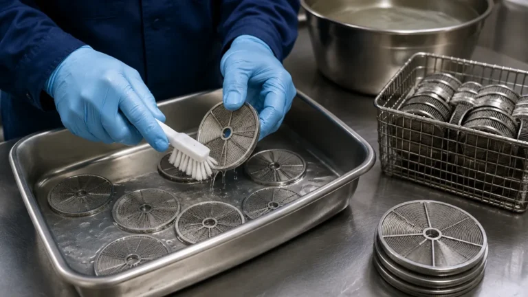 How to Clean Disc Filters visual guide