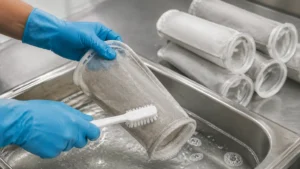How to Clean Filter Socks visual guide