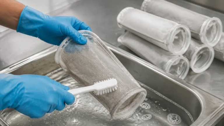 How to Clean Filter Socks visual guide