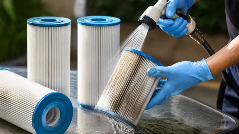How to Clean Pool Filter Cartridges visual guide