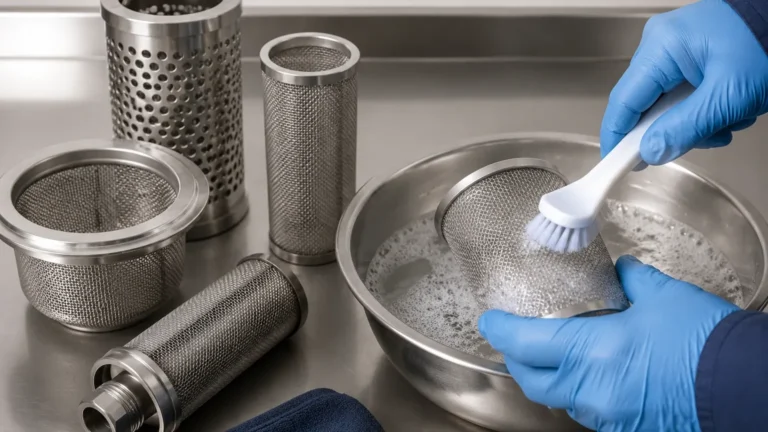 How to Clean Strainers visual guide