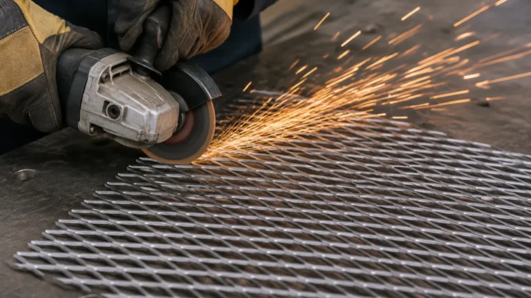 How to Cut Expanded Metal visual guide