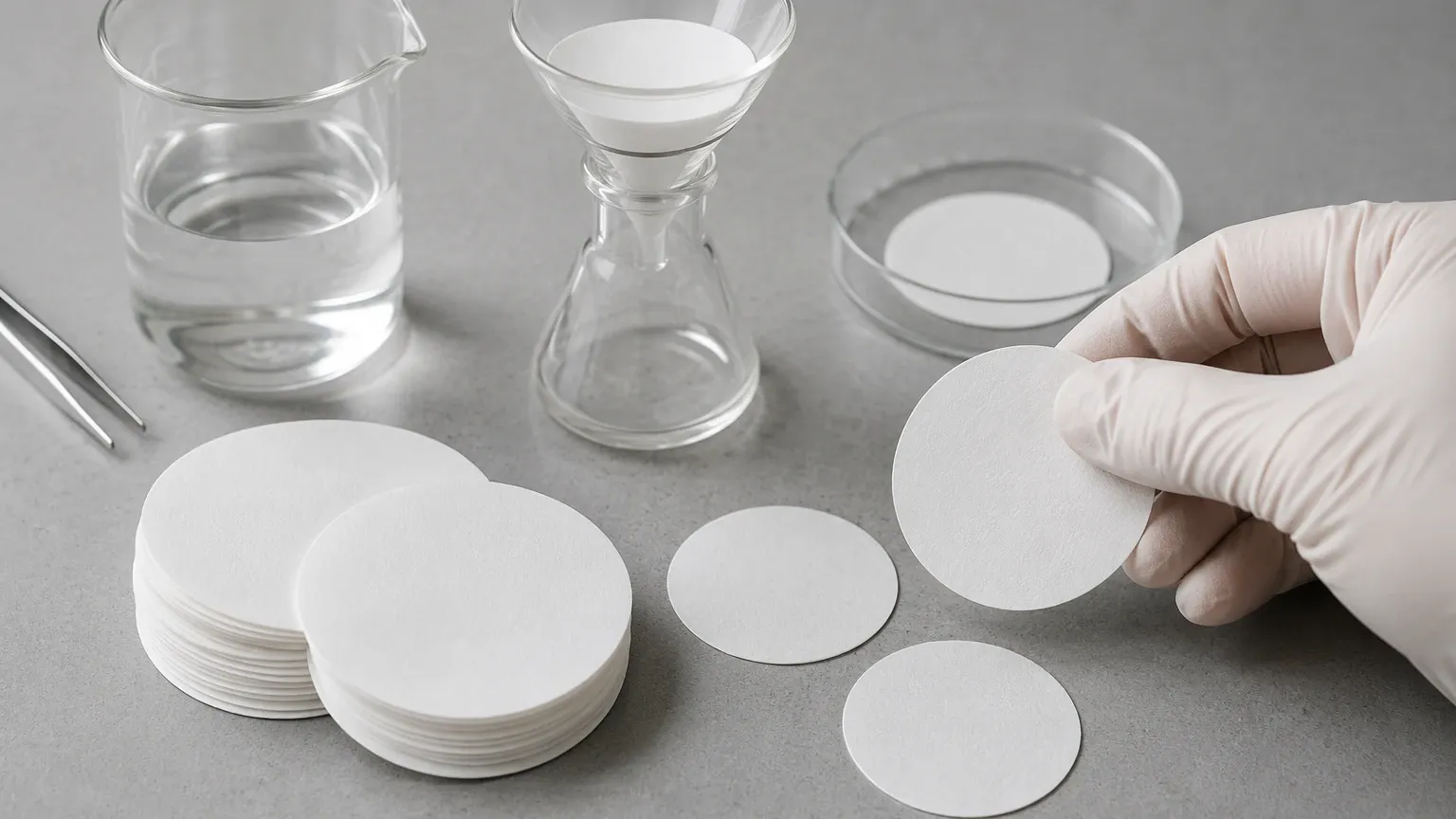 How to Make Filter Paper Discs visual guide