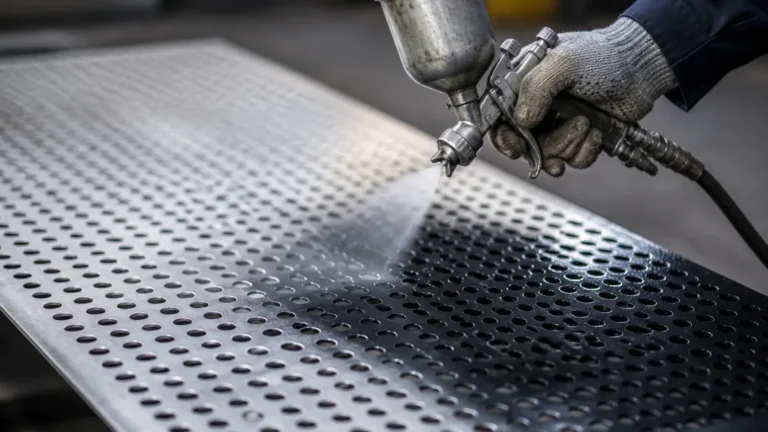How to Paint Perforated Metal visual guide