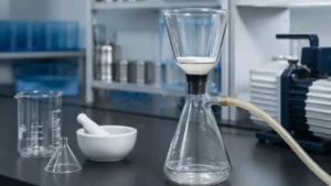 How to Set Up a Vacuum Filtration visual guide