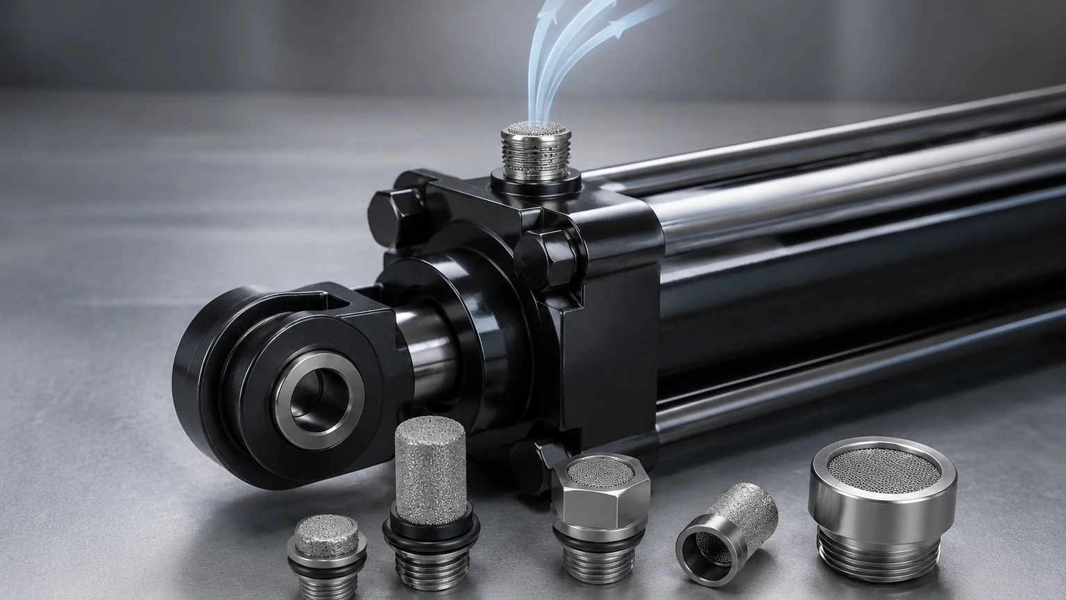 Hydraulic Cylinder Vent visual guide