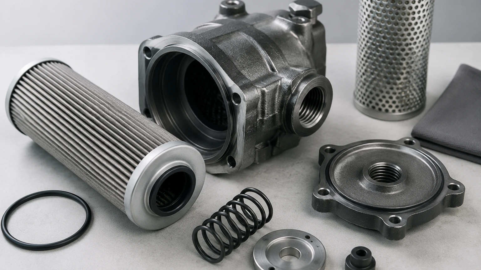 Hydraulic Oil Filter Assembly visual guide