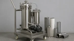 Hydraulic Oil Filter Cart visual guide