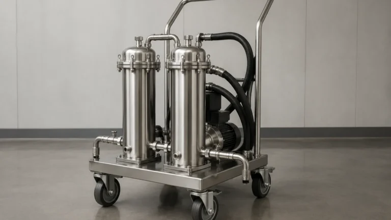Hydraulic Oil Filtration Cart visual guide