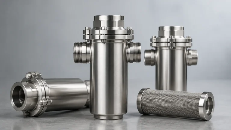Industrial Inline Water Filter visual guide