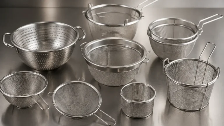 Kitchen Sieves and Strainers visual guide