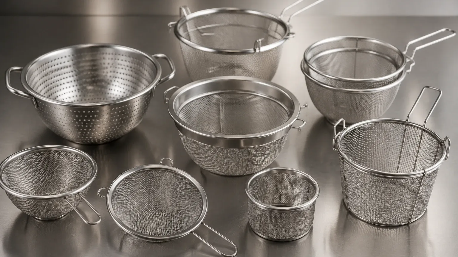 Kitchen Sieves and Strainers visual guide