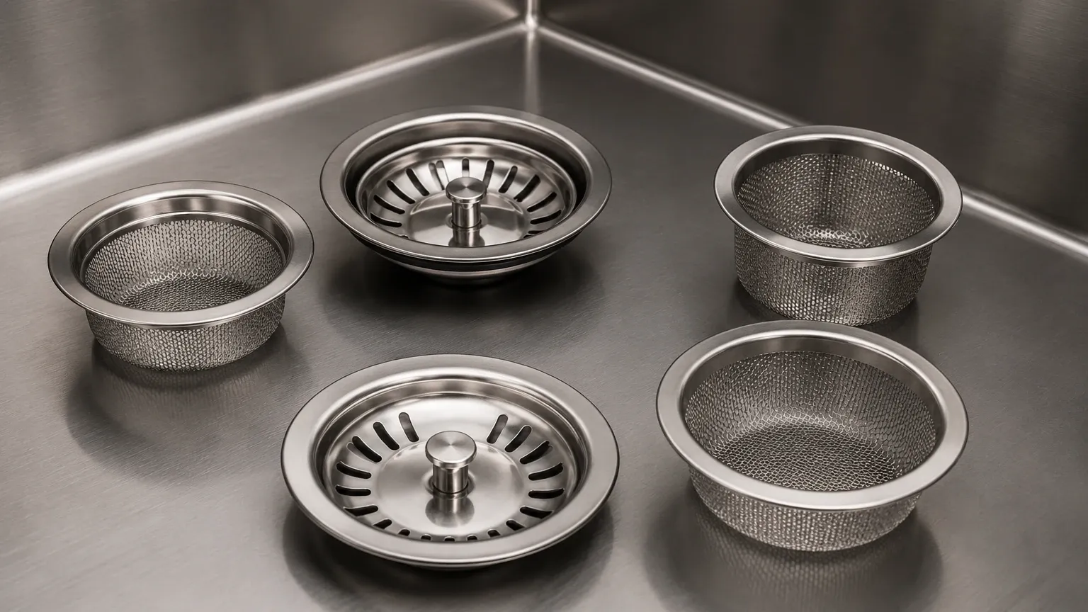 Kitchen Sink Basket Strainers visual guide
