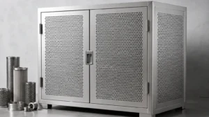 Locke Perforated Metal Cabinet 33 visual guide