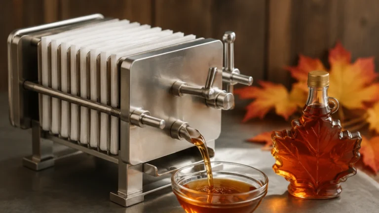 Maple Syrup Filter Press visual guide