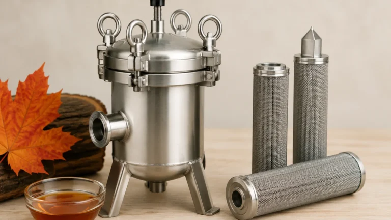 Maple Syrup Pressure Filter visual guide