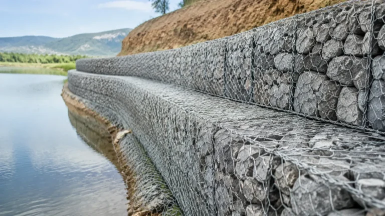 Mechanically Woven Double Twisted Hexagonal Wire Mesh Gabions visual guide