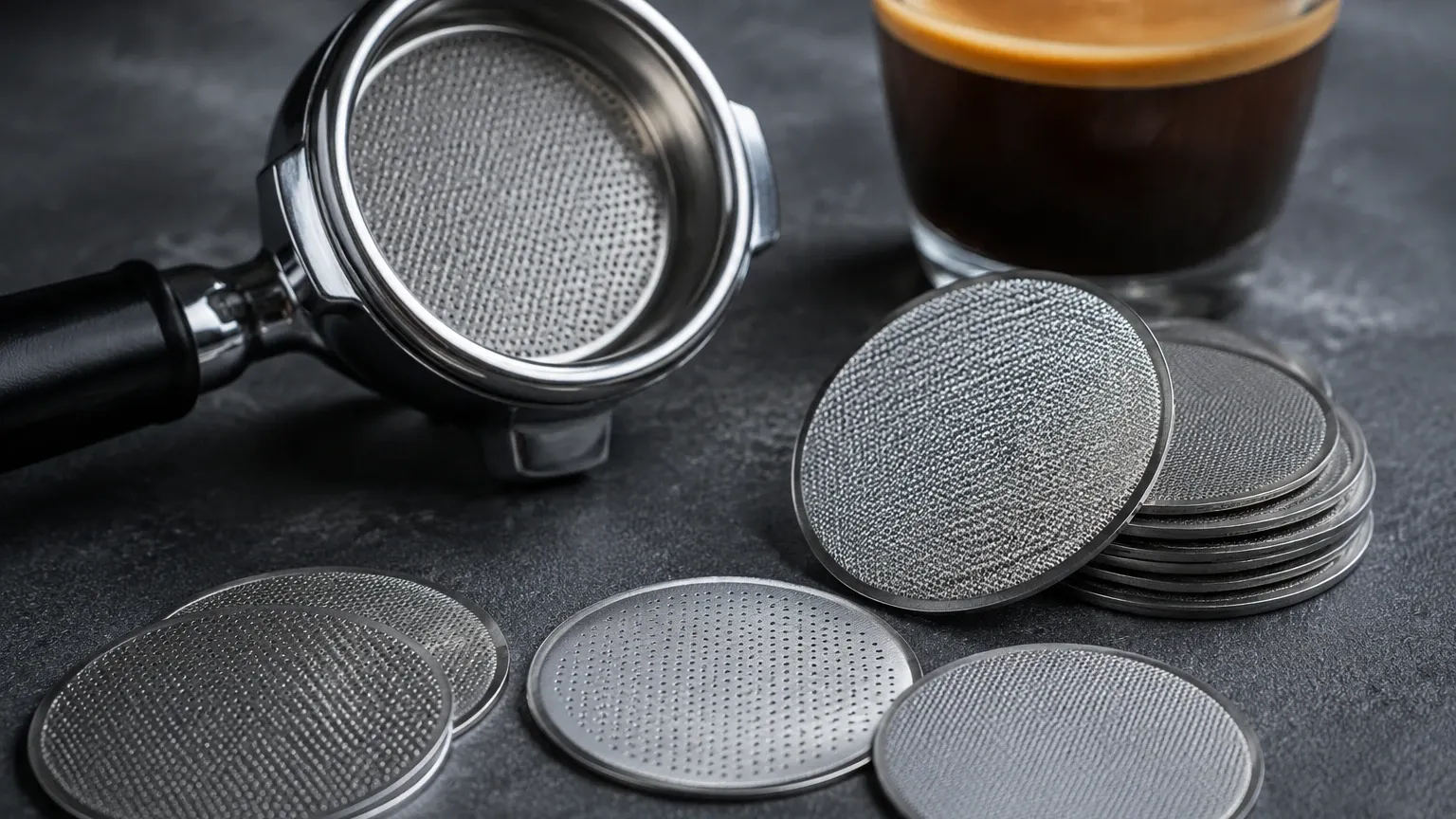 Metal Filter Disc Espresso visual guide