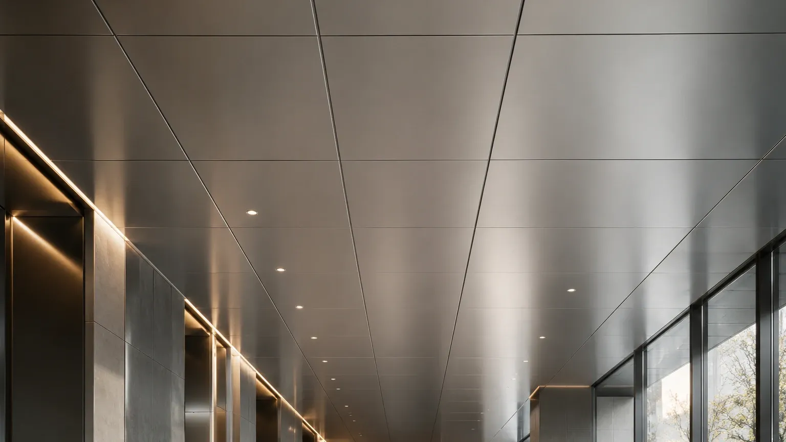 Non Perforated Metal Ceiling visual guide