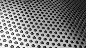 Offset Round Perforated Metal Texture visual guide