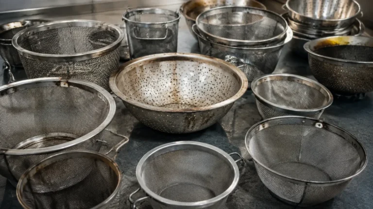 Old Metal Strainers visual guide