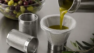 Olive Oil Filtering visual guide