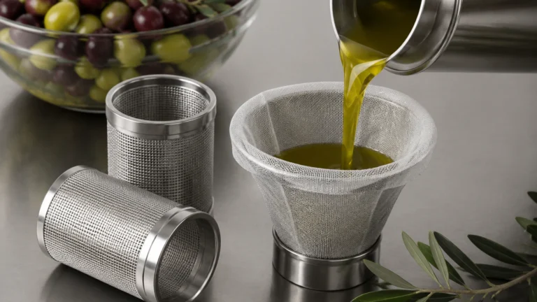 Olive Oil Filtering visual guide