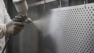 Painting Perforated Metal visual guide