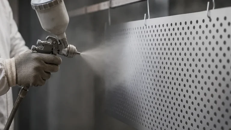 Painting Perforated Metal visual guide