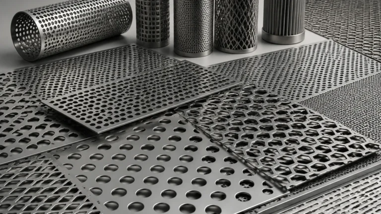 Perforated Metal 3d Texture visual guide