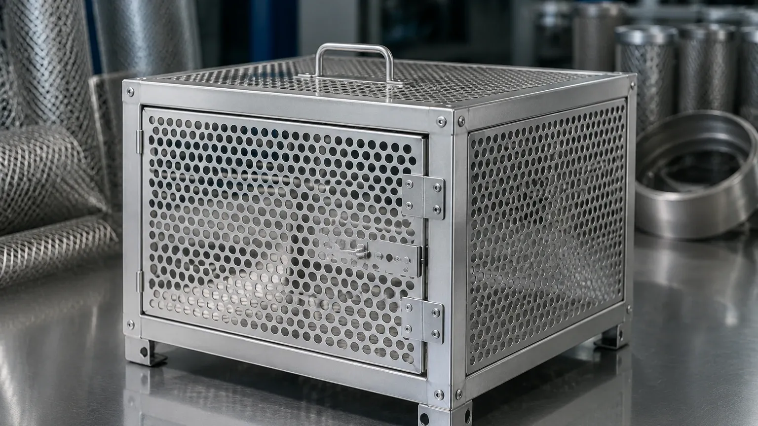 Perforated Metal Cage Perforated Metal Cage visual guide
