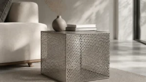 Perforated Metal End Table visual guide