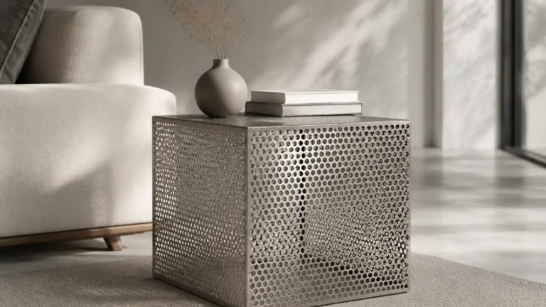 Perforated Metal End Table visual guide