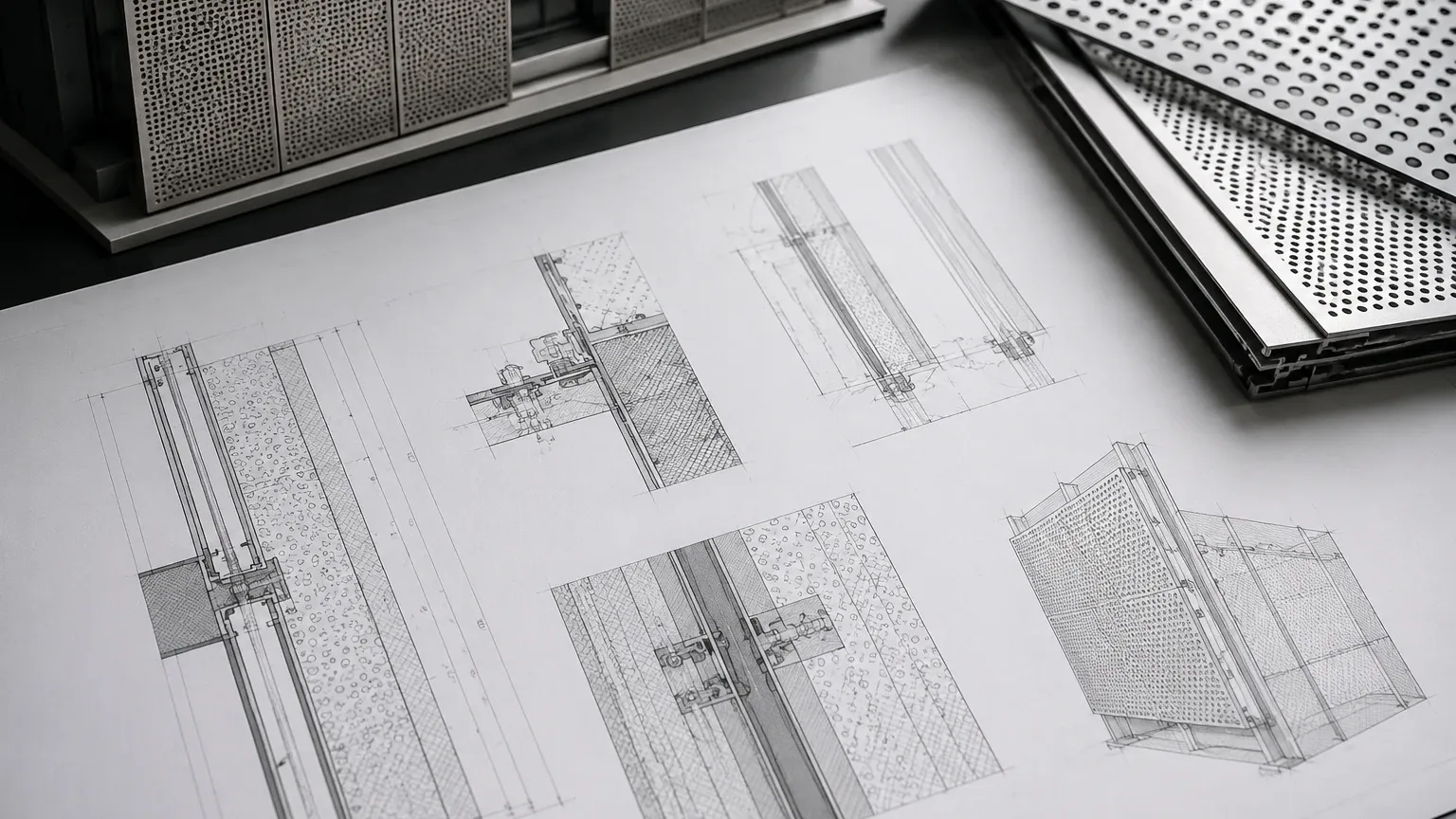 Perforated Metal Facade Detail Drawings Perforated Metal Facade Detail Drawings visual guide